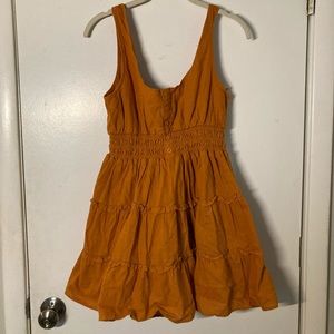 Cute urban outfitters orange summer tank dress